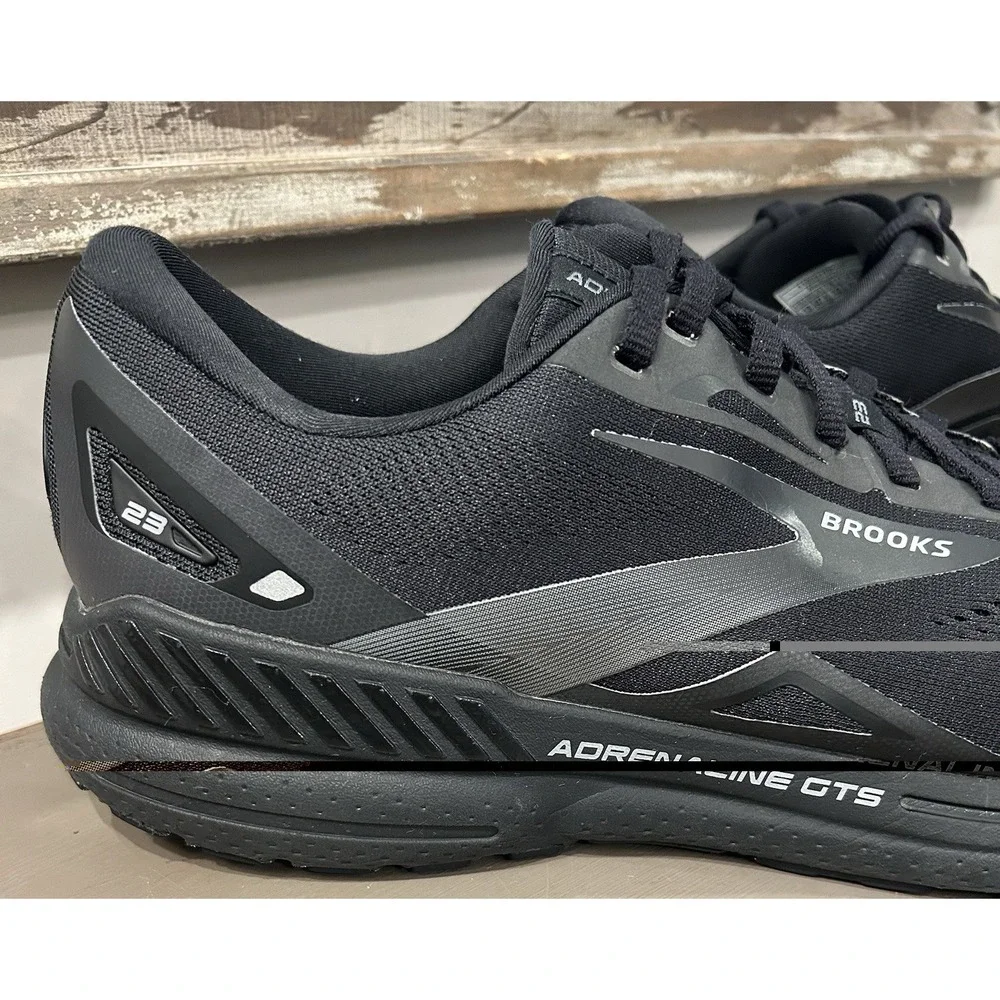 Brooks Adrenaline GTS 23 Mens Size 13 Black Running Support DNA Loft Sneakers